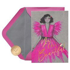 Inside and Out Birthday Greeting Card - Designed by Bella Pilar Image 1