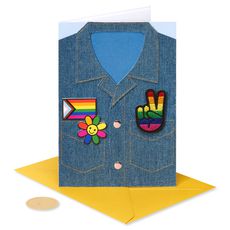 Jean Jacket Blank Pride Month Greeting Card for LGBTQIA+ Image 4
