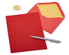 Red and Gold Thank You Holiday Boxed Cards, 12-Count Image 3