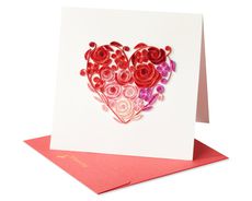 I Love You Romantic Valentine's Day Quilling Greeting Card Image 4