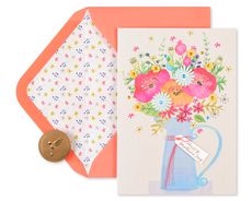Floral Carafe Mother's Day Card
