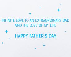 All My Stars Father's Day Greeting Card for Husband Image 2