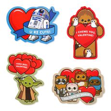 Star Wars Blank Valentines Day Cards and  Stickers for Kids, 20-Count Image 1