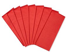 Scarlet Tissue Paper, 8-Sheets Image 1