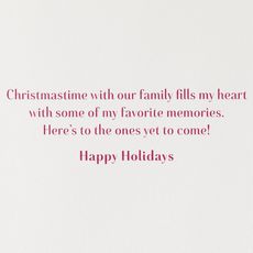My Favorite Memories Christmas Greeting Card for Sister Image 4