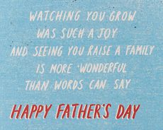 Watching You Grow Father's Day Greeting Card for SonImage 3