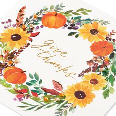 Give Thanks Thanksgiving Greeting Card Image 5