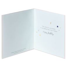 Universe Is Celebrating Birthday Greeting Card with Necklace Image 2