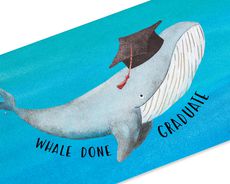 Whale Done Funny Graduation Greeting Card Image 5