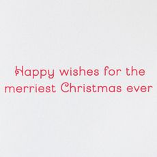 Wishes for the Merriest Christmas Ever Hello Kitty Christmas Greeting Card Image 2