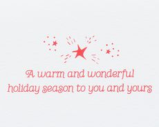 Wonderful Holiday Season Christmas Greeting CardImage 3