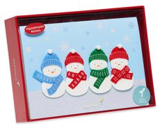 Warmest Wishes Snowmen Holiday Boxed Cards, 8-Count Image 6