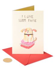 Love Your Face Funny Valentine's Day Greeting Card Image 4