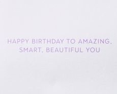 Amazing Smart Beautiful You 16th Birthday Greeting Card Image 4