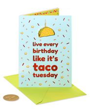Taco Pin Birthday Greeting CardImage 4