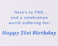 Hangover Recovery Kit 21st Birthday Greeting Card Image 2