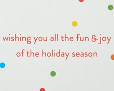 Fun & Joy Christmas Greeting Card with Detachable OrnamentImage 3