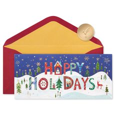Festive Season Holiday Boxed Cards, 16-Count Image 1
