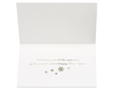 Hanging Glitter Snowflakes Holiday Boxed Cards, 12-Count Image 2