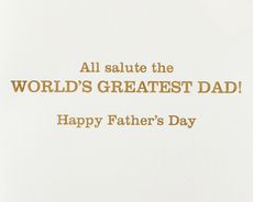 All Salute Father's Day Greeting CardImage 2