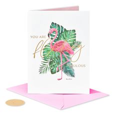 Flocking Fabulous Blank Greeting Card - Designed by Bella Pilar Image 4