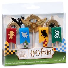 Harry Potter Quidditch Cake Topper Birthday Candles, 8-Count Image 3
