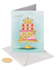 Birthday Princess Birthday Greeting Card for Daughter - Designed by Bella PilarImage 3