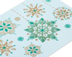 Hanging Glitter Snowflakes Holiday Boxed Cards - Glitter-Free 12-CountImage 3