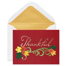 Thankful Thanksgiving Greeting Card Image 1