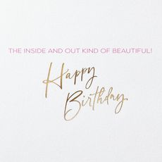 Inside and Out Birthday Greeting Card - Designed by Bella Pilar Image 3