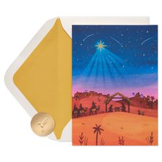 May God Bless You Nativity Religious Holiday Boxed Cards, 14-Count Image 1