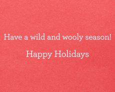 Wild and Wooly Holiday Greeting Card Image 5