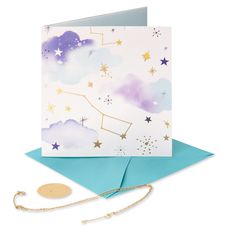 Universe Is Celebrating Birthday Greeting Card with Necklace Image 4