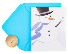 Wonderful Season Snowman Holiday Boxed Cards, 20-Count Image 1