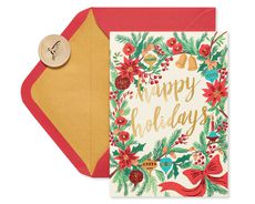 Happy Holidays Holiday Boxed Cards 14-Count