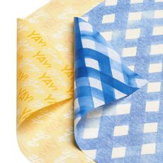 Yellow and Blue Patterns Tissue Paper, 8 Sheets Image 5