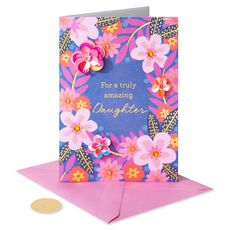 Wonderful Young Woman Graduation Greeting Card for Daughter Image 4