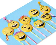 Emoji Cake Pops Birthday Greeting Card Image 3