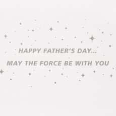May The Force Be With You Star Wars Father's Day Greeting Card Image 3