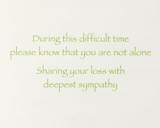 Transparent Lotus Flower Sympathy Greeting Card Image 4