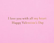 Gemmed Heart Valentine's Day Greeting Card Image 3