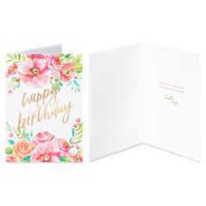 Floral and Candles Birthday Card Pack, 4-Count Image 3