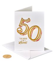 Wonderful Memories 50th Anniversary Greeting Card for CoupleImage 2