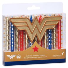 Wonder Woman Cake Topper Birthday Candles, 8-Count Image 3