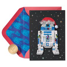 Merry Force Be with You Star Wars Christmas Greeting Card Image 1