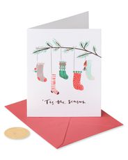 Hanging Stockings Holiday Boxed Cards - Glitter-Free, 20-Count Image 5