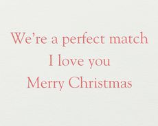 A Perfect Match Christmas Greeting Card 4