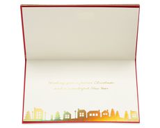Gold Glitter Holiday Holiday Boxed Cards, 8-Count Image 2