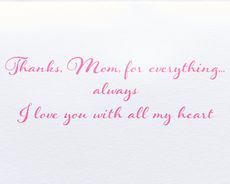 Floral Mom Lettering Mother's Day Greeting CardImage 4