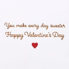 Make Every Day Sweeter Winnie The Pooh Disney Valentine's Day Greeting Card Image 3